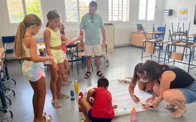 Niños y niñas disfrutan de los talleres de verano enmarcados en los Talleres de Crecimiento Personal y Social para la Infancia y la Adolescencia de la Diputación de Huelva y gestionados por EDIA Social