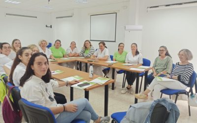 Continuamos con la Formación de Acogida y Reciclaje en El Cerro del Andévalo y Calañas