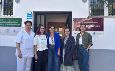 Encuentro entre el equipo directivo de EDIA Social y las delegaciones sindicales del Servicio de Ayuda a Domicilio (SAD) de Alhama de Granada