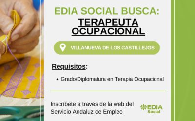 EDIA Social busca terapeuta ocupacional