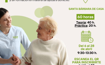 Curso básico de Ayuda a Domicilio en Santa Bárbara de Casa