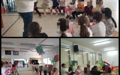 Actividad de globoflexia en los talleres de crecimiento personal para la infancia y adolescencia