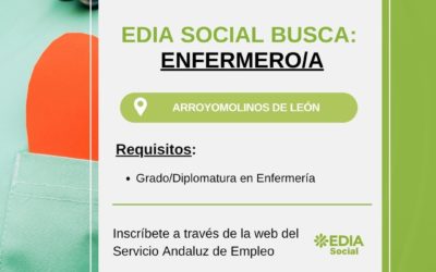 EDIA Social busca profesional de Enfermería para incorporación en Arroyomolinos de León
