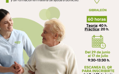 Abierto el plazo de inscripción para el Curso Básico de Ayuda a Domicilio en Gibraleón